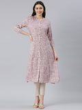 Viscose Rayon lavender color Kurtas online India from samhitas