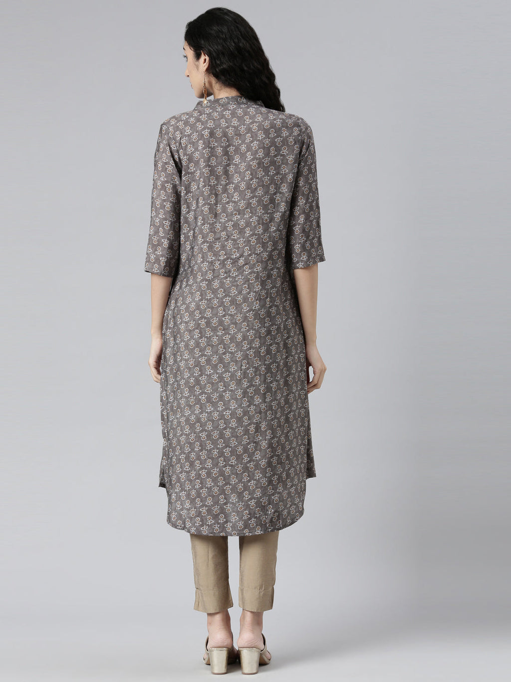 Gorgeous Peach High-Low Kurta with Princess Line Cut