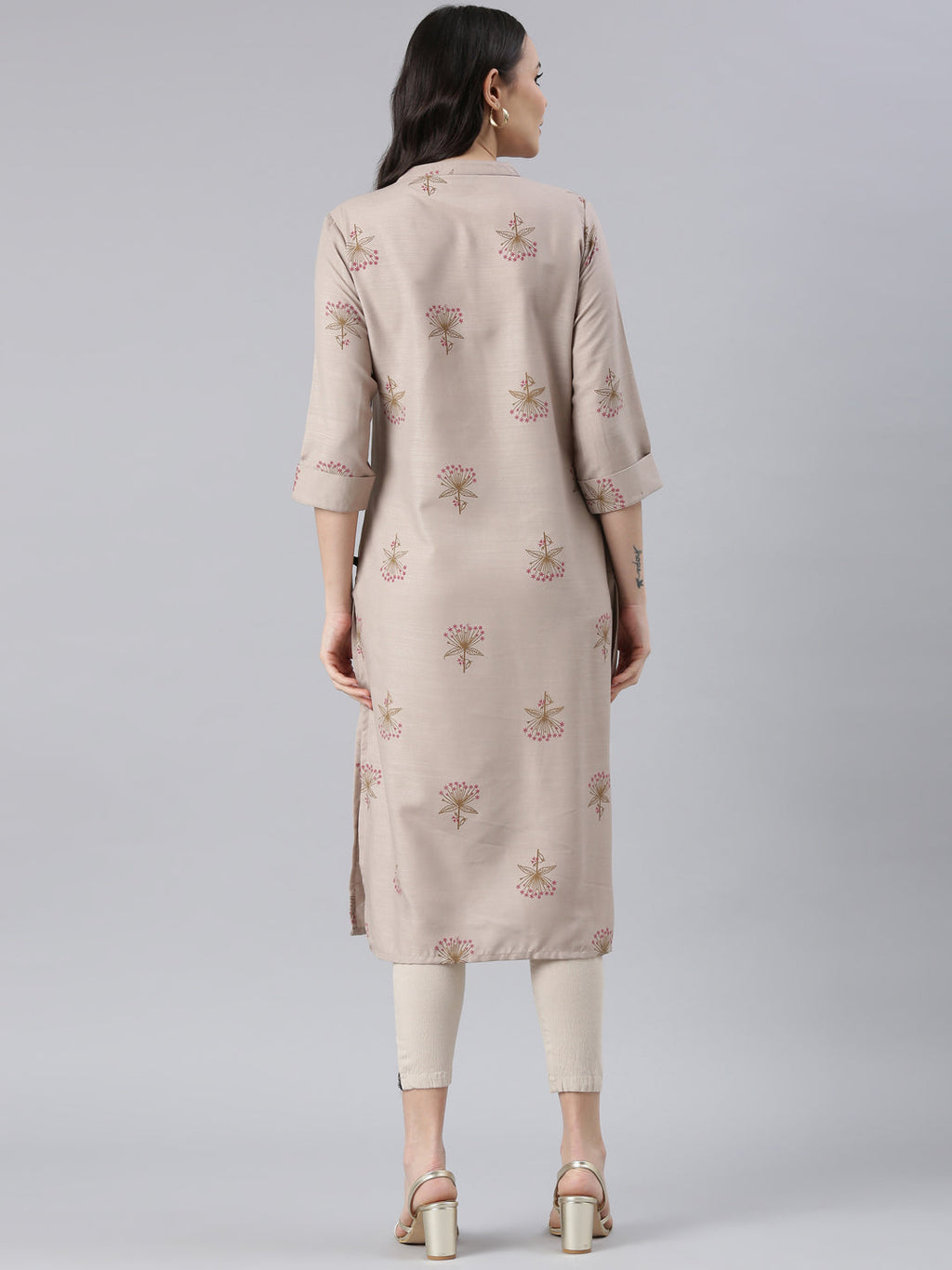 Chiku Color Floral Printed Cotton Silk