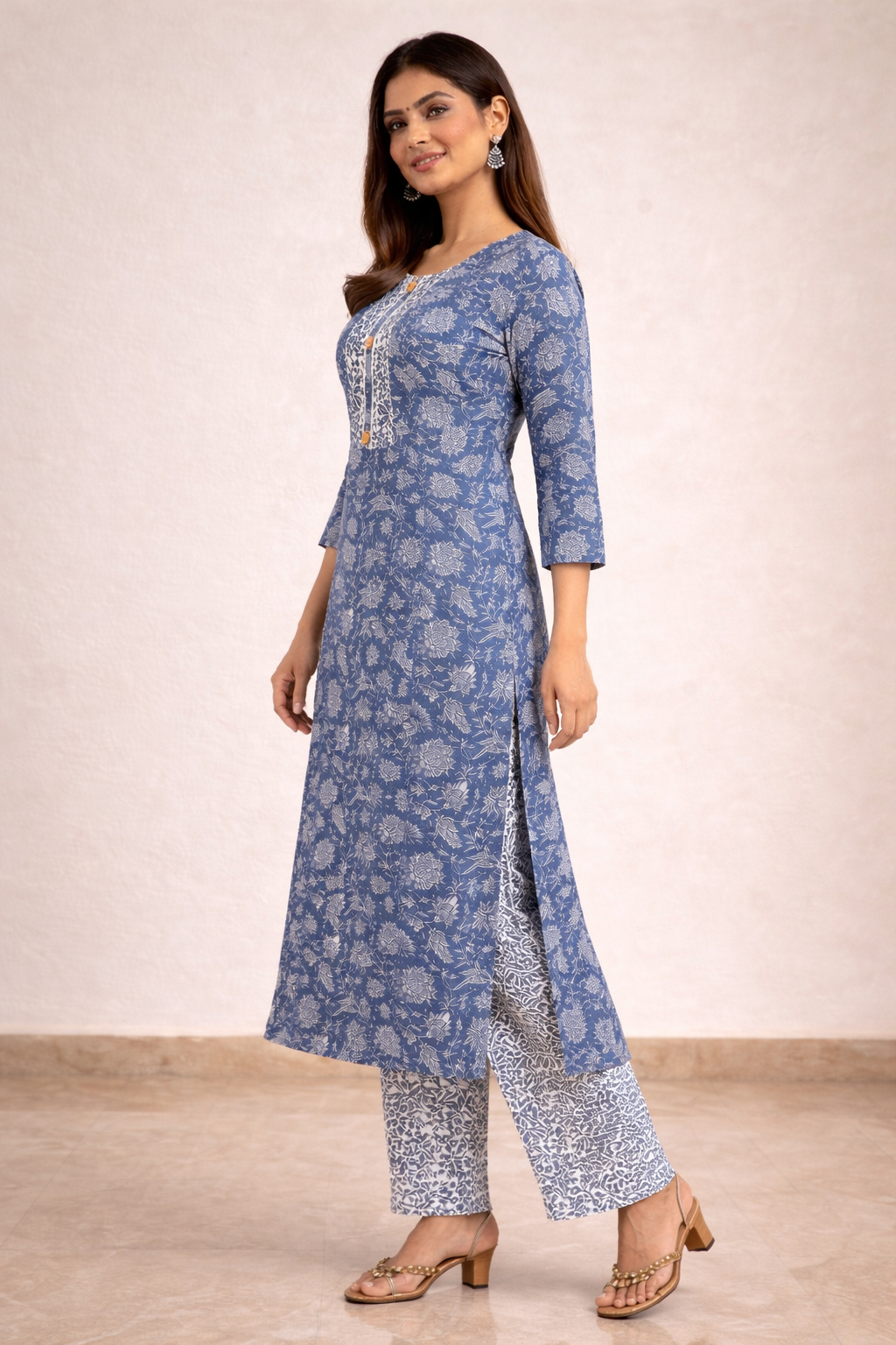Elegant Kurta Set for Women- Blue