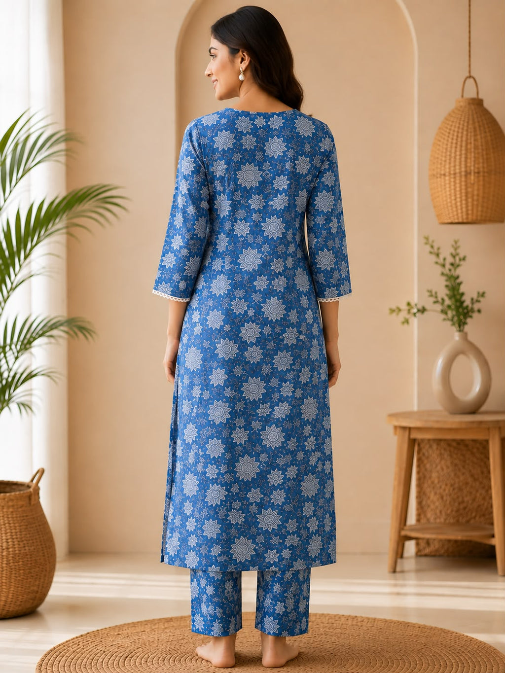 Elegant Kurta Set for Women- Blue